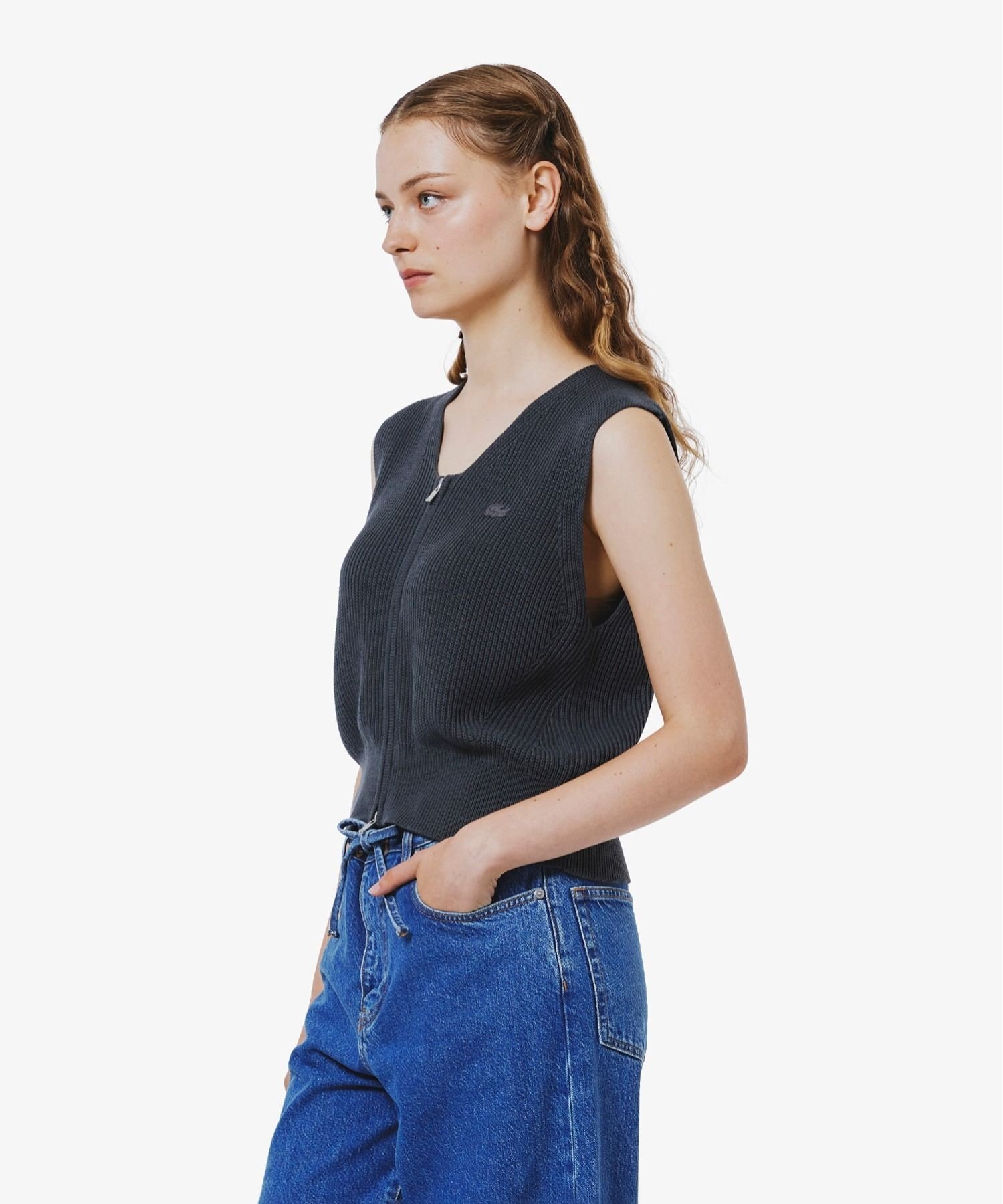 Жилет вязаный LACOSTE Gray — фото 3