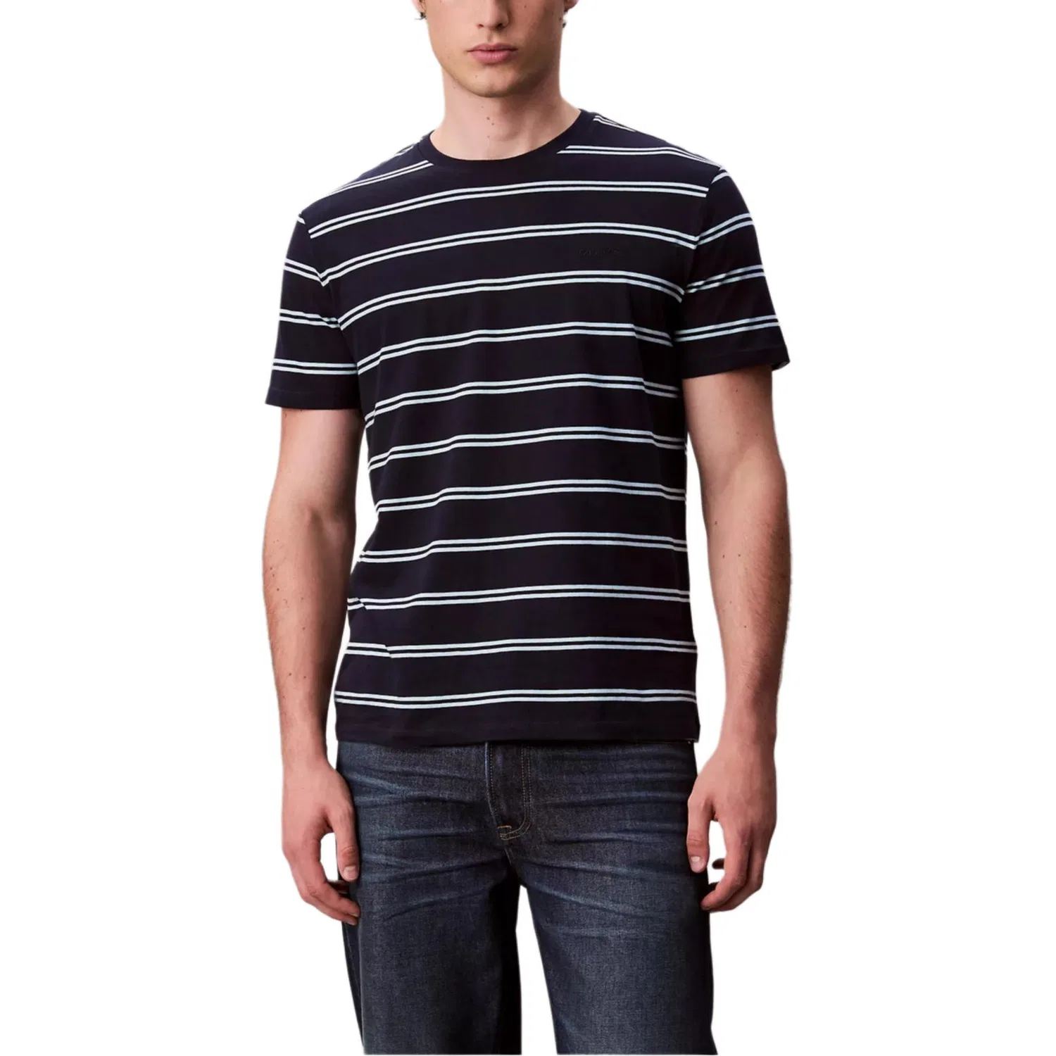 Футболка мужская Dark Sapphire Blue с круглым вырезом Calvin Klein