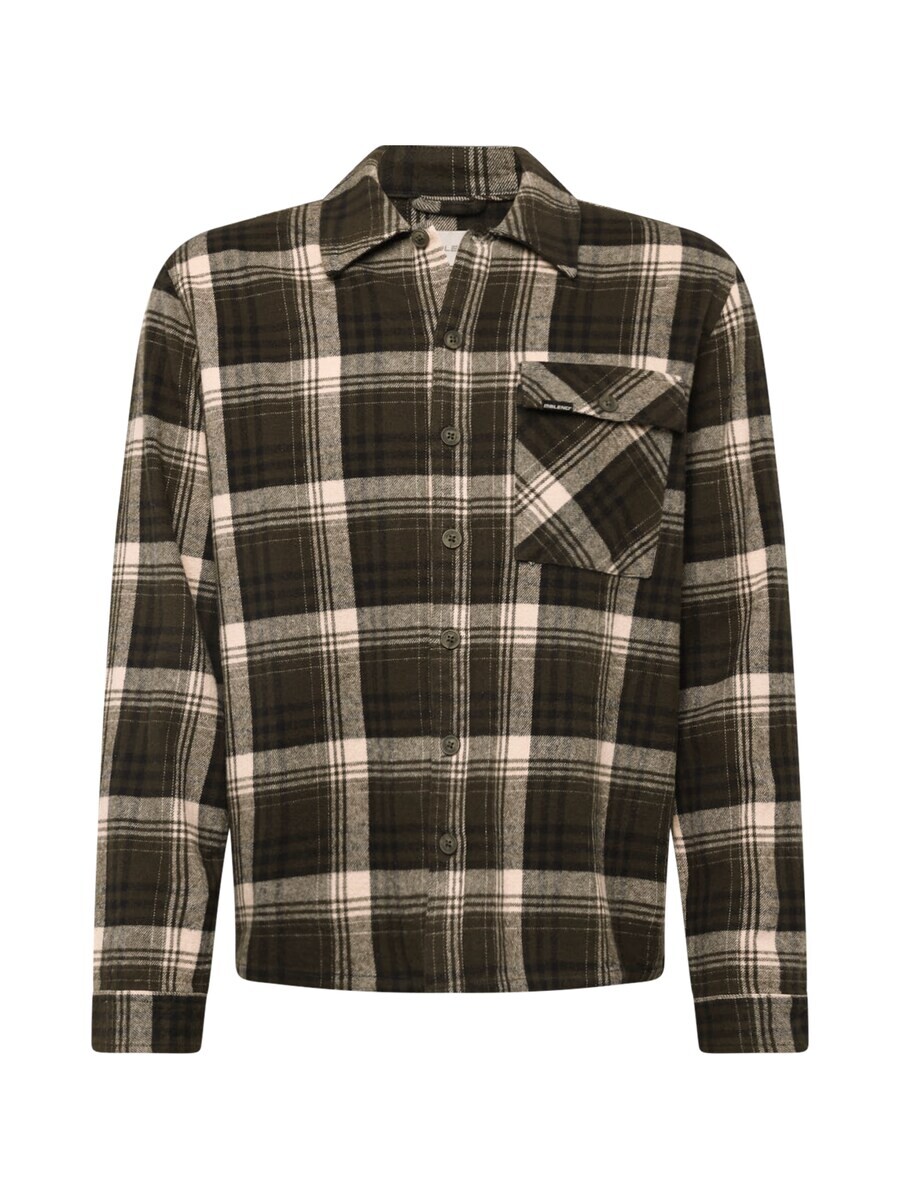 

Клетчатая рубашка BLEND Regular fit Button Up Shirt, цвет olive/dark green
