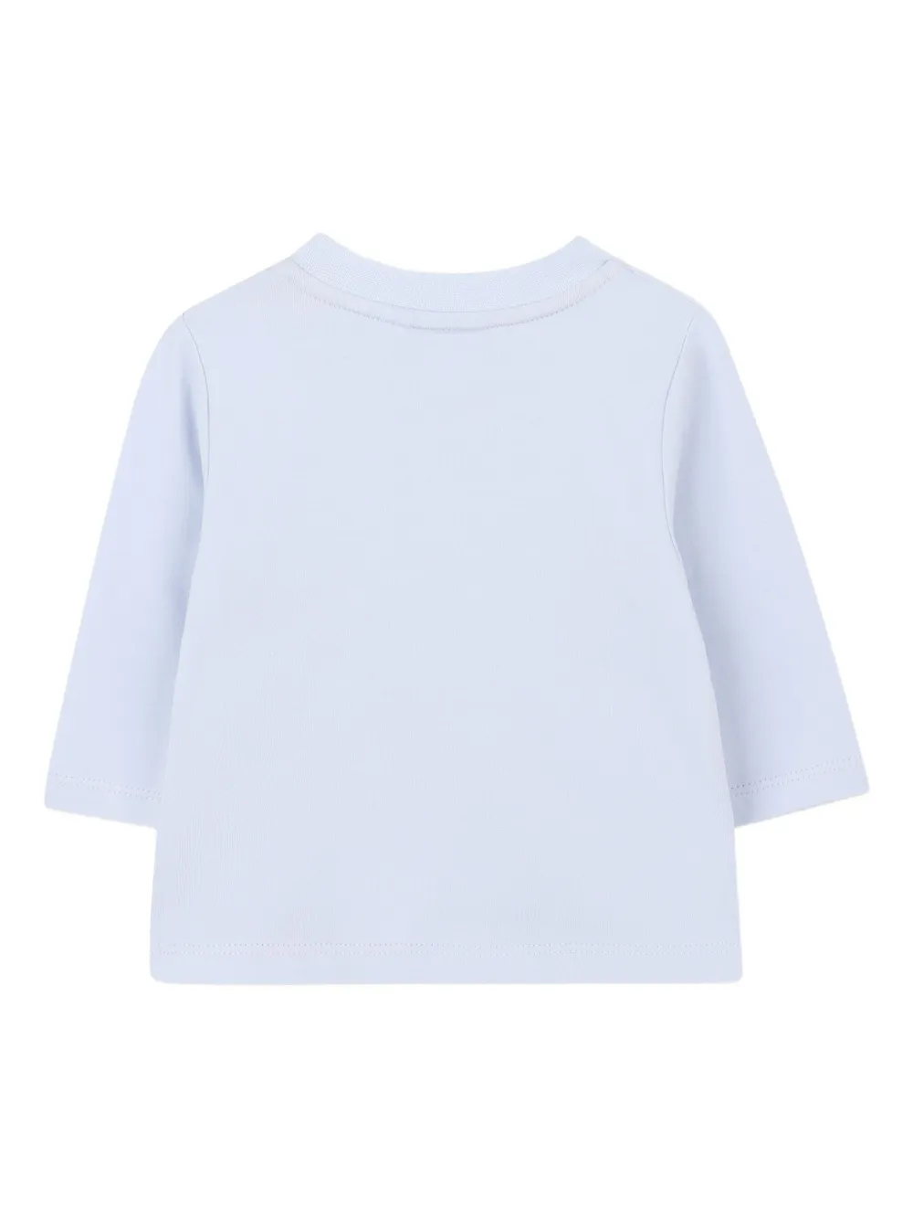 Комплект из  вельветового комбинезона и топа BOSS Kidswear, синий — фото 4
