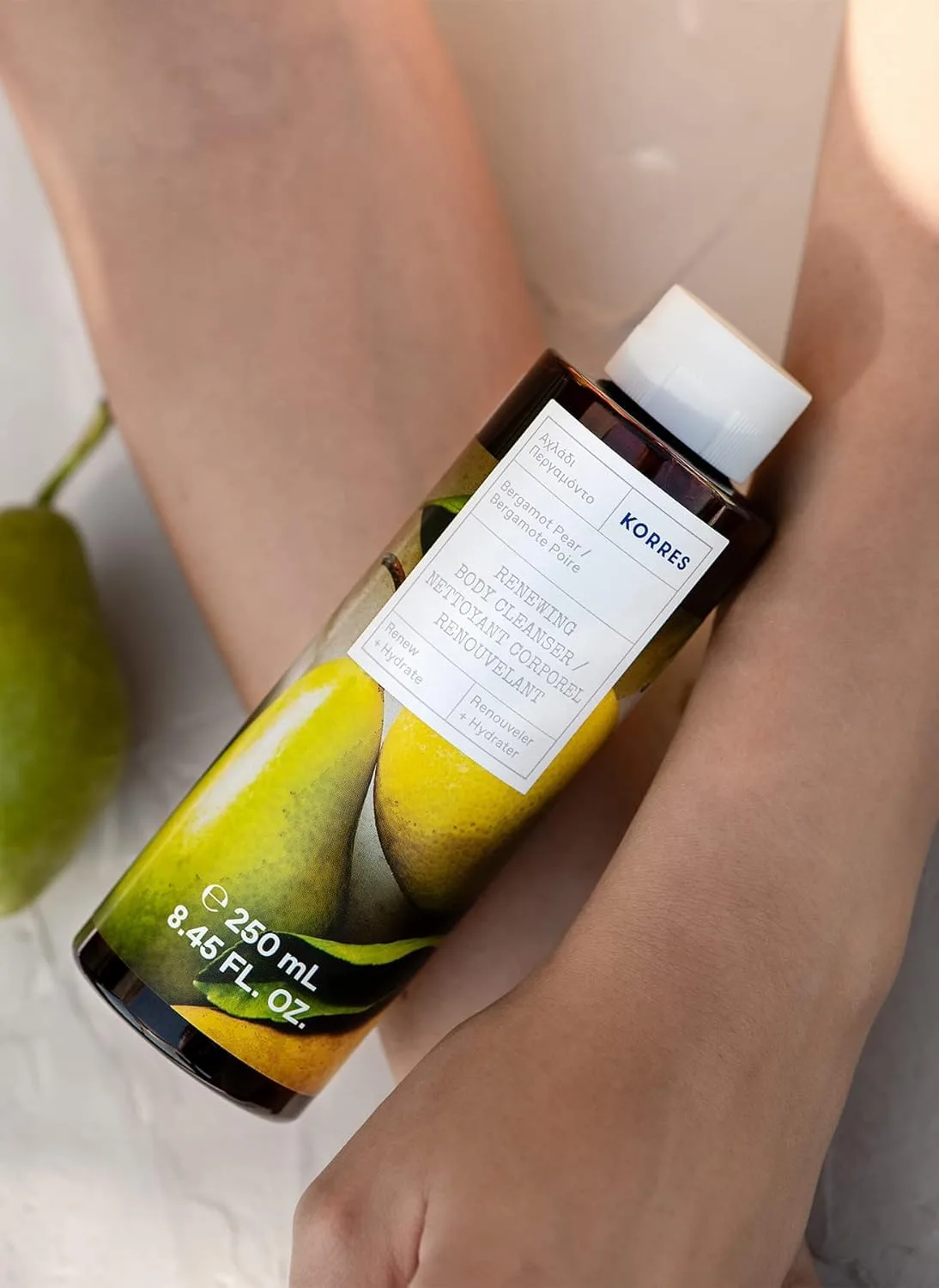Очищающий гель для душа KORRES Bergamot Pear с увлажняющими греческими ботаническими экстрактами, 250 мл 251 мл (1 шт.), Bergamot Pear — фото 2