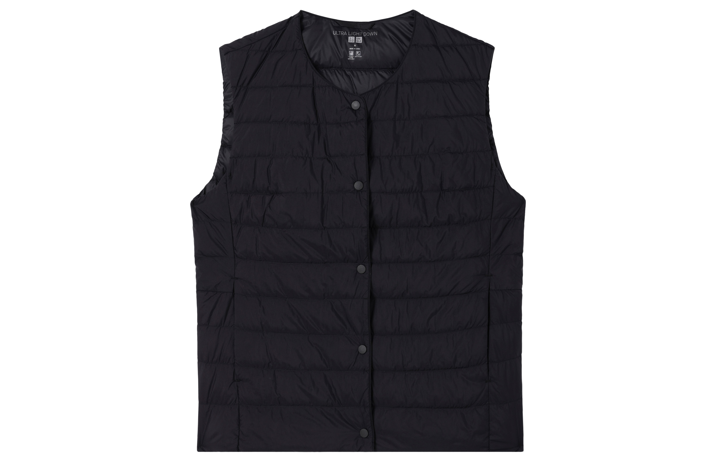 

UNIQLO Мужской жилет черный, Black