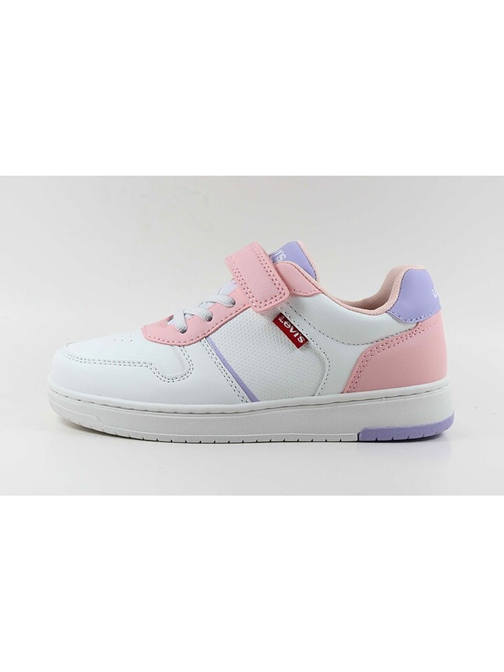 

Кроссовки на шнуровке Levi´s Sneakers Kick, цвет Weiß/Lila/Rosa