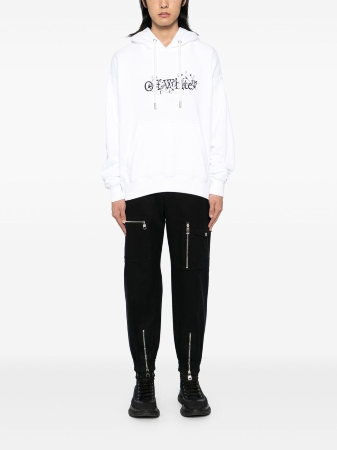 Off-White худи Bookish, белый — фото 2