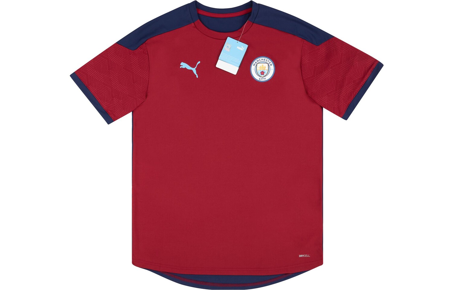

Футболка Manchester City мужская темно-бордовая Puma, темно-красный