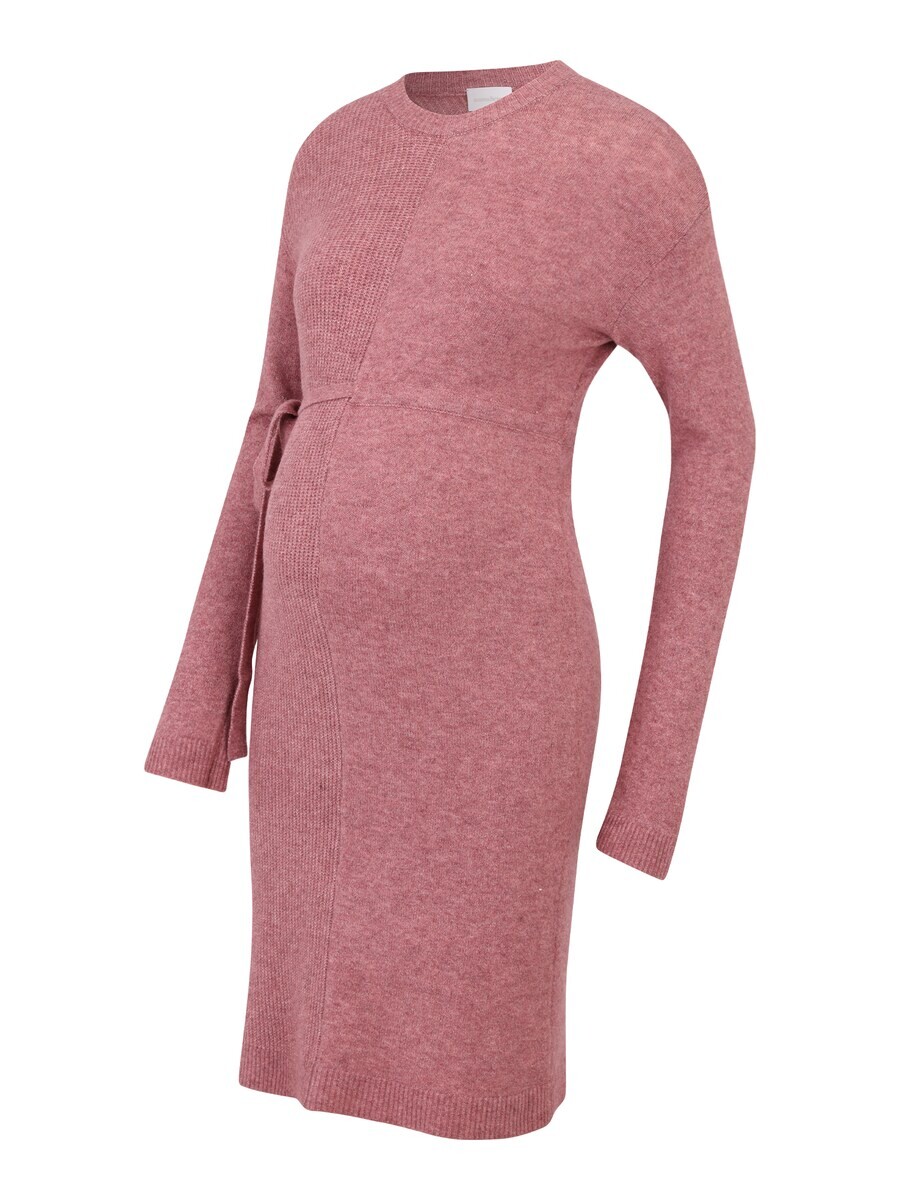 

Вязаное платье MAMALICIOUS Knitted dress MLAysa, темно-розовый