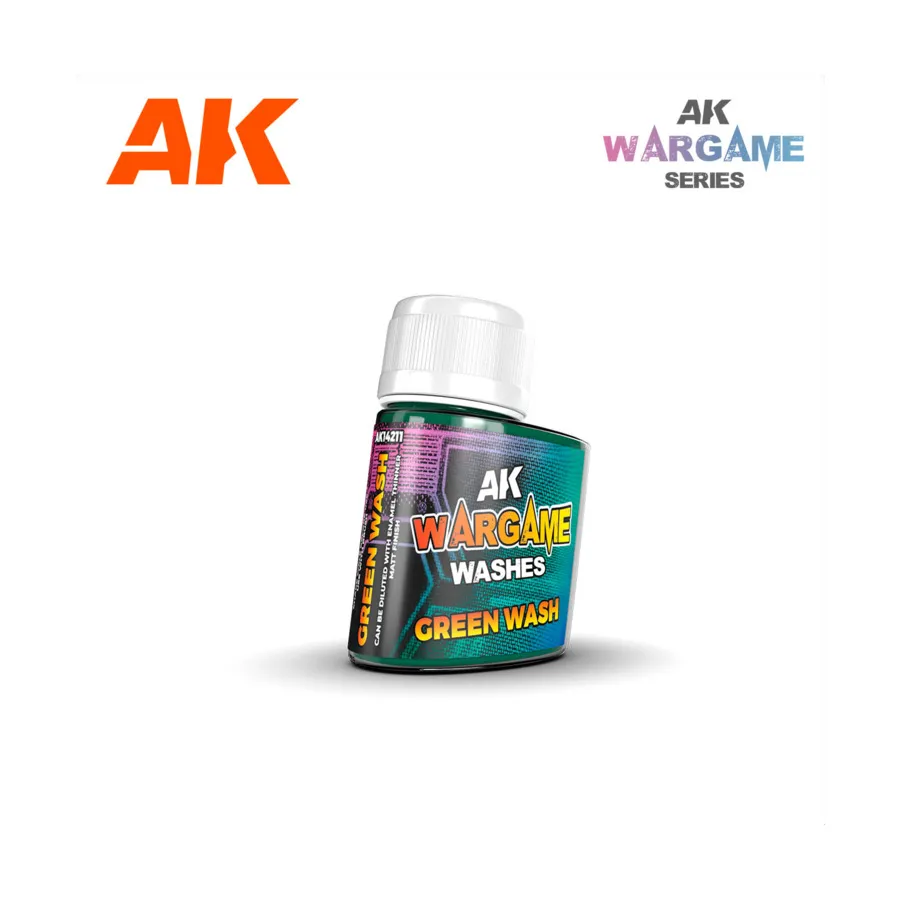 

Зеленый мыть, Paint - Wargame Washes (AK-Interactive)