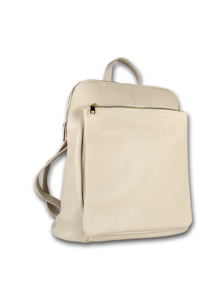

Кожаный городской рюкзак Toscanto, бежевый, примерно 30 см