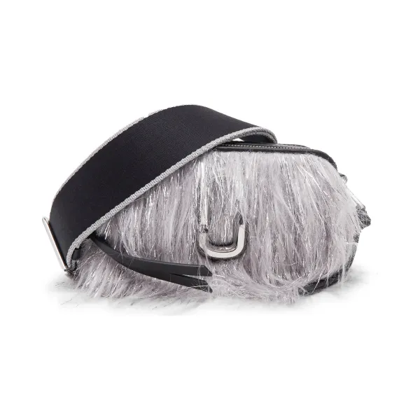 

Сумка через плечо Snapshot с добавлением кожи Marc Jacobs, серебряный