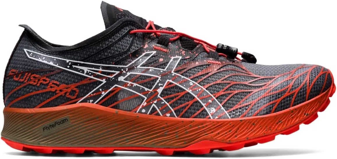 Мужские беговые кроссовки ASICS Fujispeed, Black Cherry Tomato