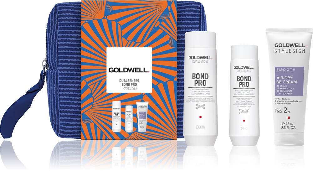 

Дорожный набор Dualsenses Bond Pro для поврежденных и ломких волос Goldwell, 3 шт
