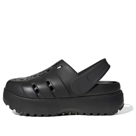 Сандалии (WMNS) adidas Adilette Clog Platform 'Black', черный