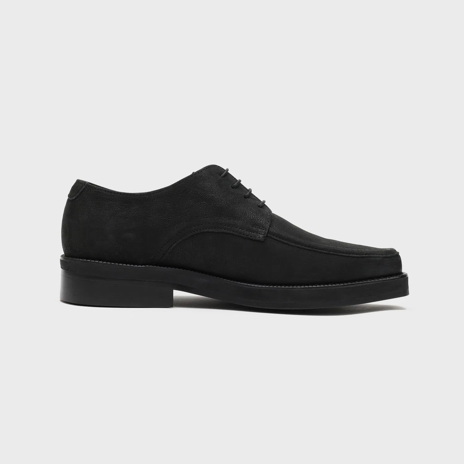 Мужские дерби Firenze.A Unique Pentagon Shape Rubber Sole 1050 Natural Black — фото 4