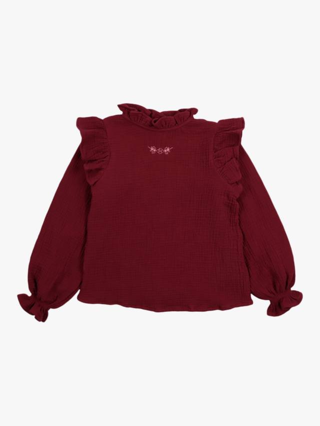 

Блузка Maitea с рюшами The New Society, Plum Fantasy