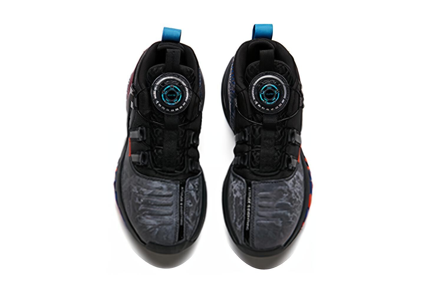 Кроссовки Anta kids Kids Lifestyle Shoes GS Mid-top Black/Blue — фото 3