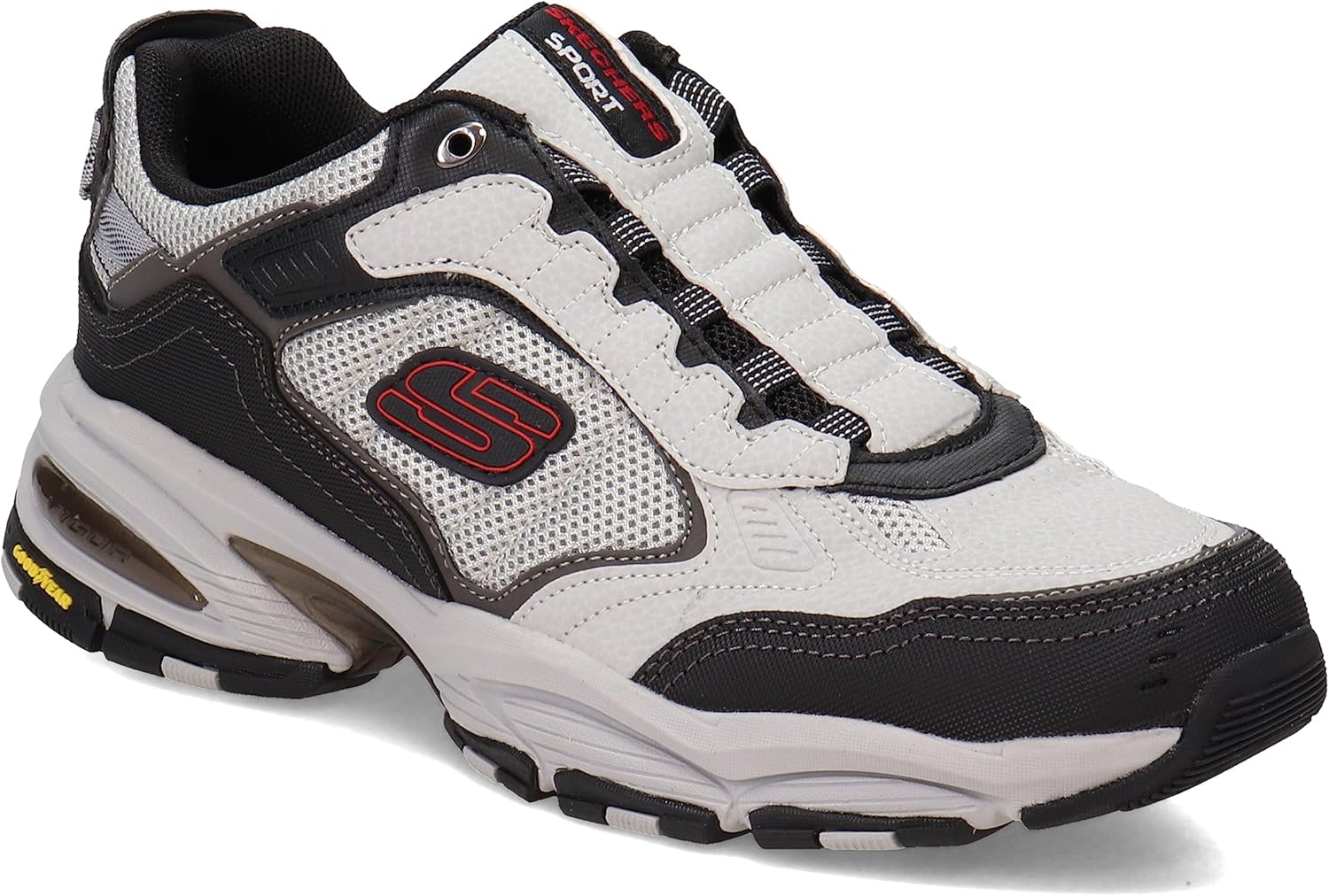Мужские слипоны Skechers Vigor 3.0, серый/черный — фото 2