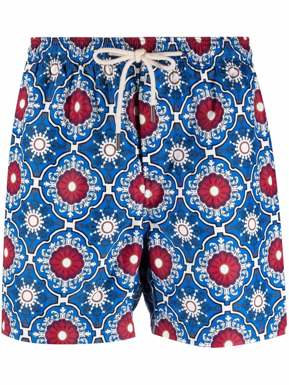 

Плавки-шорты с геометричным узором PENINSULA SWIMWEAR, синий