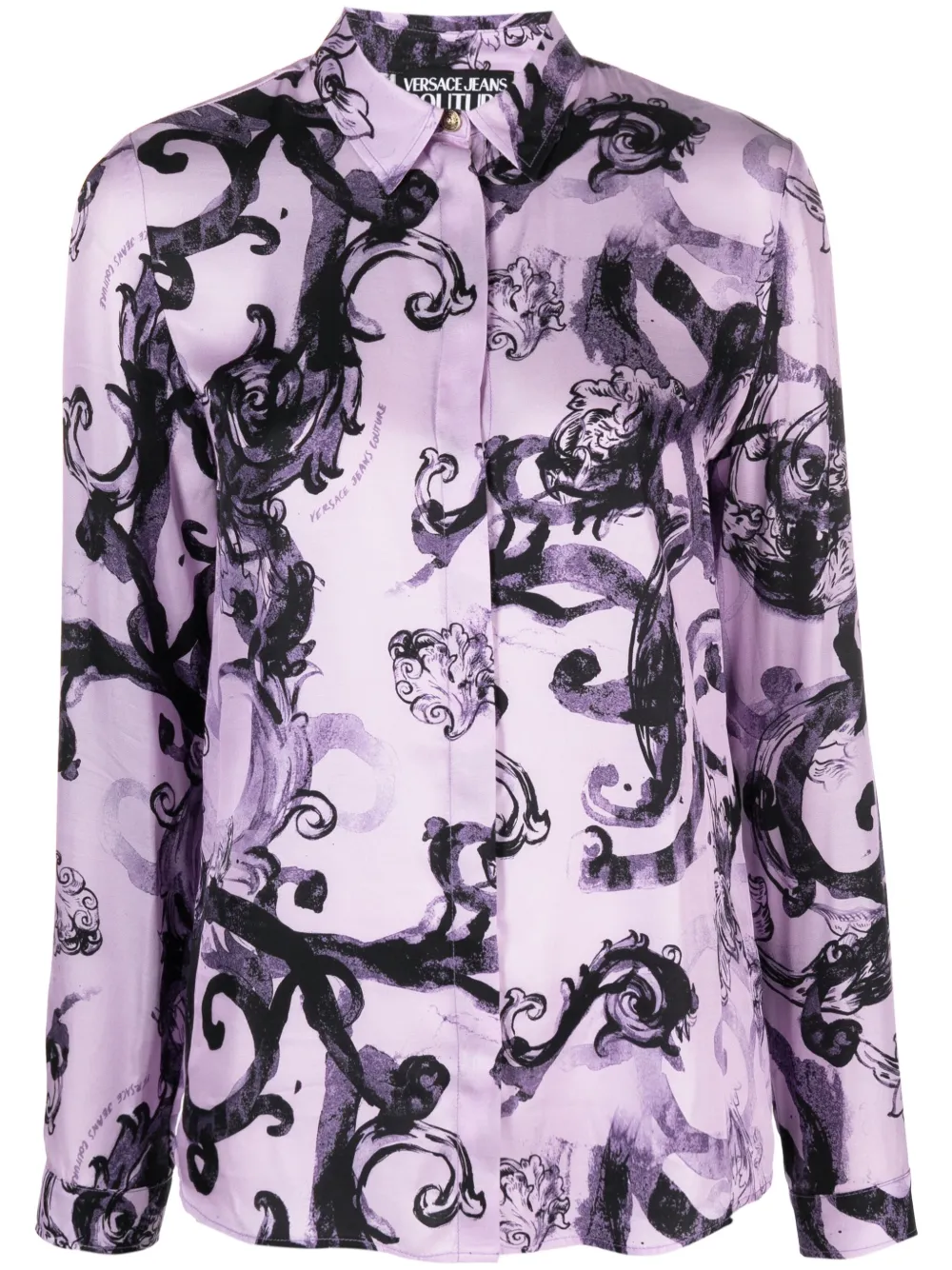

Рубашка с длинными рукавами и принтом Versace Jeans Couture, фиолетовый