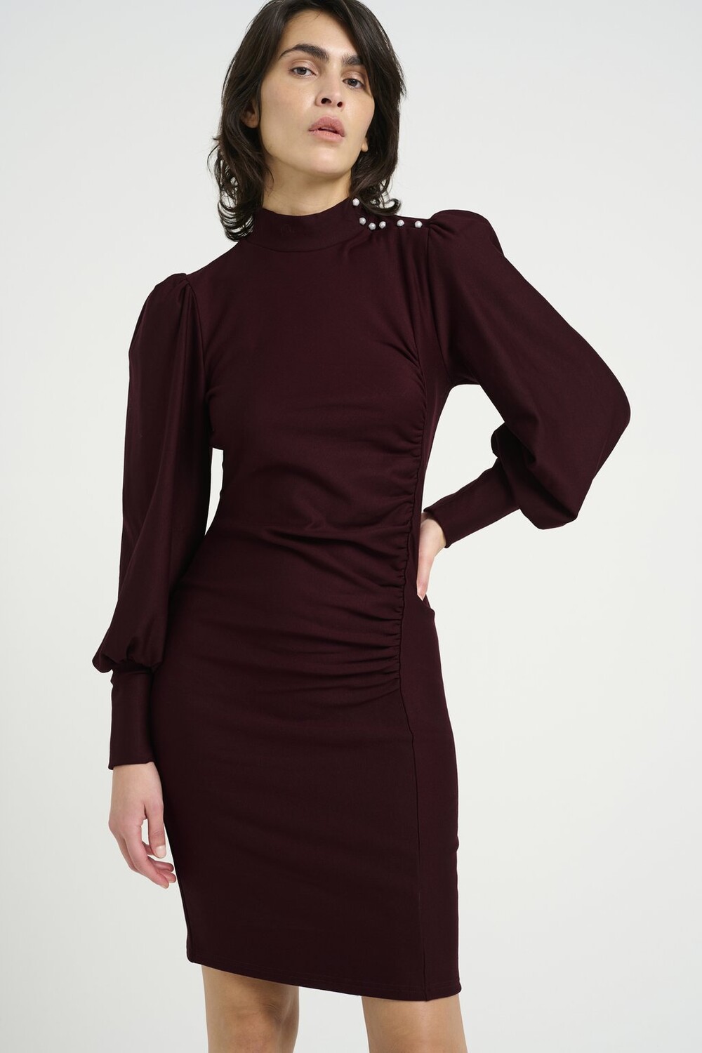 

Платье-футляр RIFA BUTTON DRESS Gestuz, темно-красный