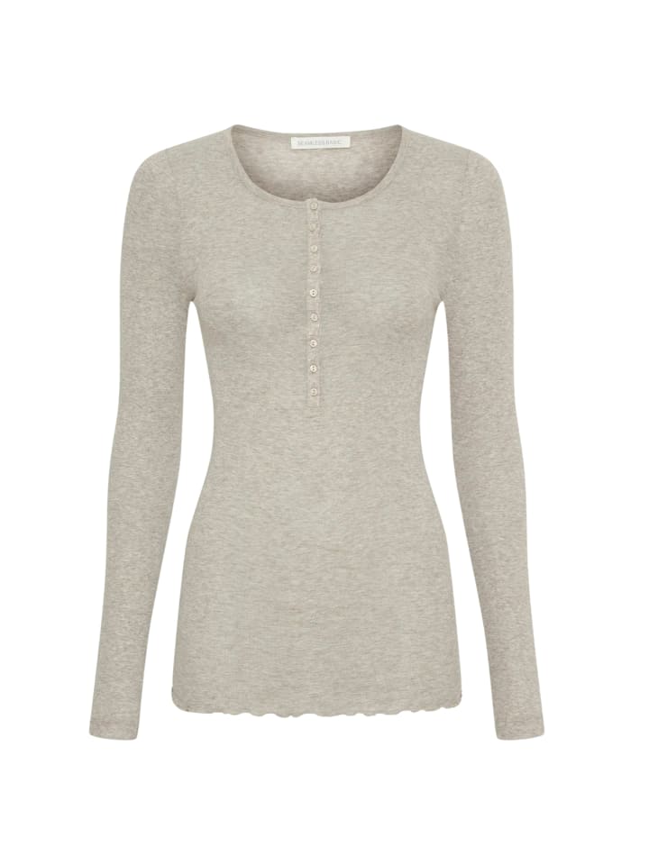 

Seamless Basic Хлопковая рубашка "Дедушка" в цвете "Пустынный меланж"