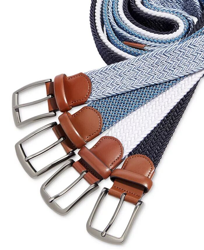 

Мужские тканые ремни Perry Ellis Portfolio, черный
