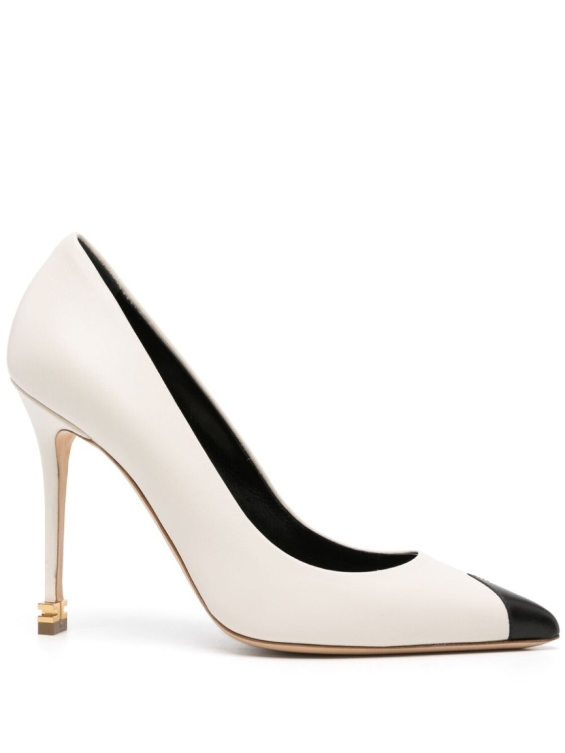 Elisabetta Franchi туфли с металлическим логотипом, белый