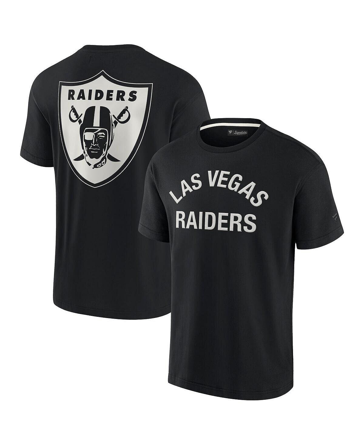 

Мужская и женская черная супермягкая футболка с короткими рукавами Las Vegas Raiders Fanatics Signature, Черный, Мужская и женская черная супермягкая футболка с короткими рукавами Las Vegas Raiders Fanatics Signature