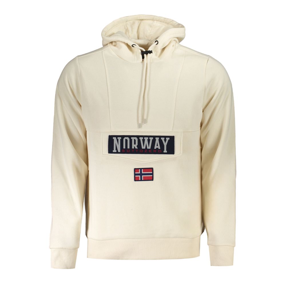 

Бежевый хлопковый мужской свитер Geographical Norway