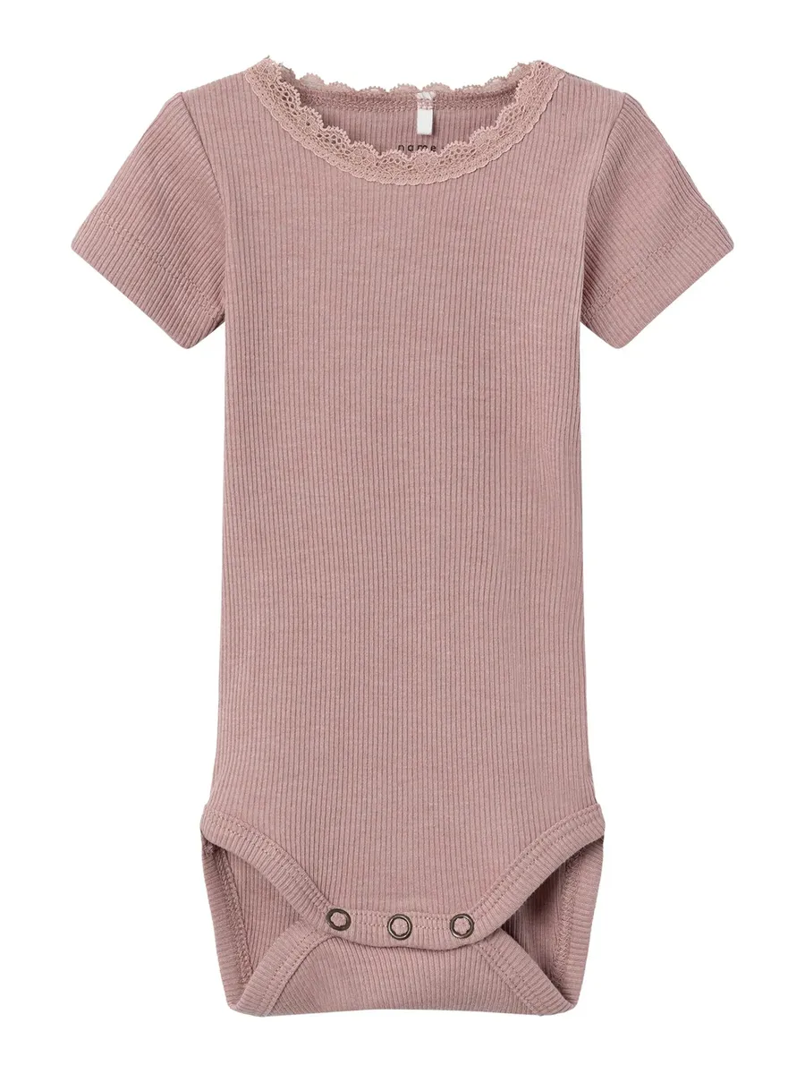 

Name It Боди с короткими рукавами "NBFKAB SS BODY NOOS", лиловый