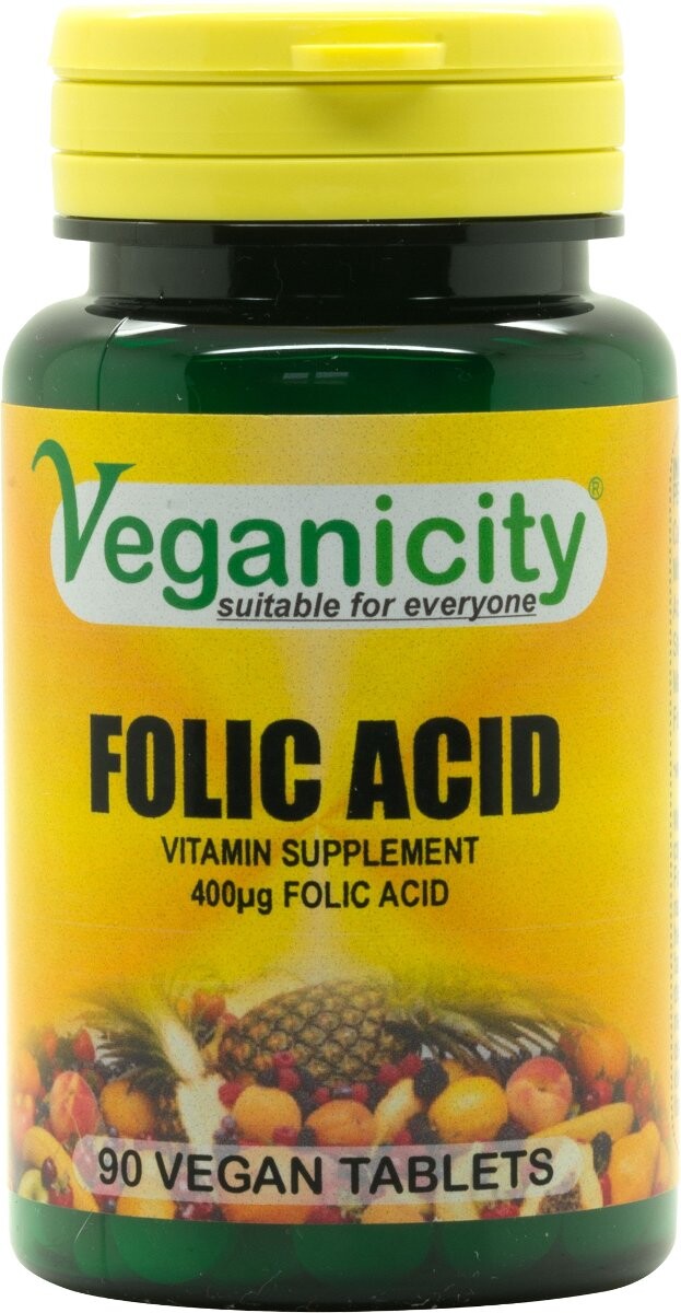 

Veganicity, Фолиевая кислота 400 мкг, 90 таблеток Veganiicity