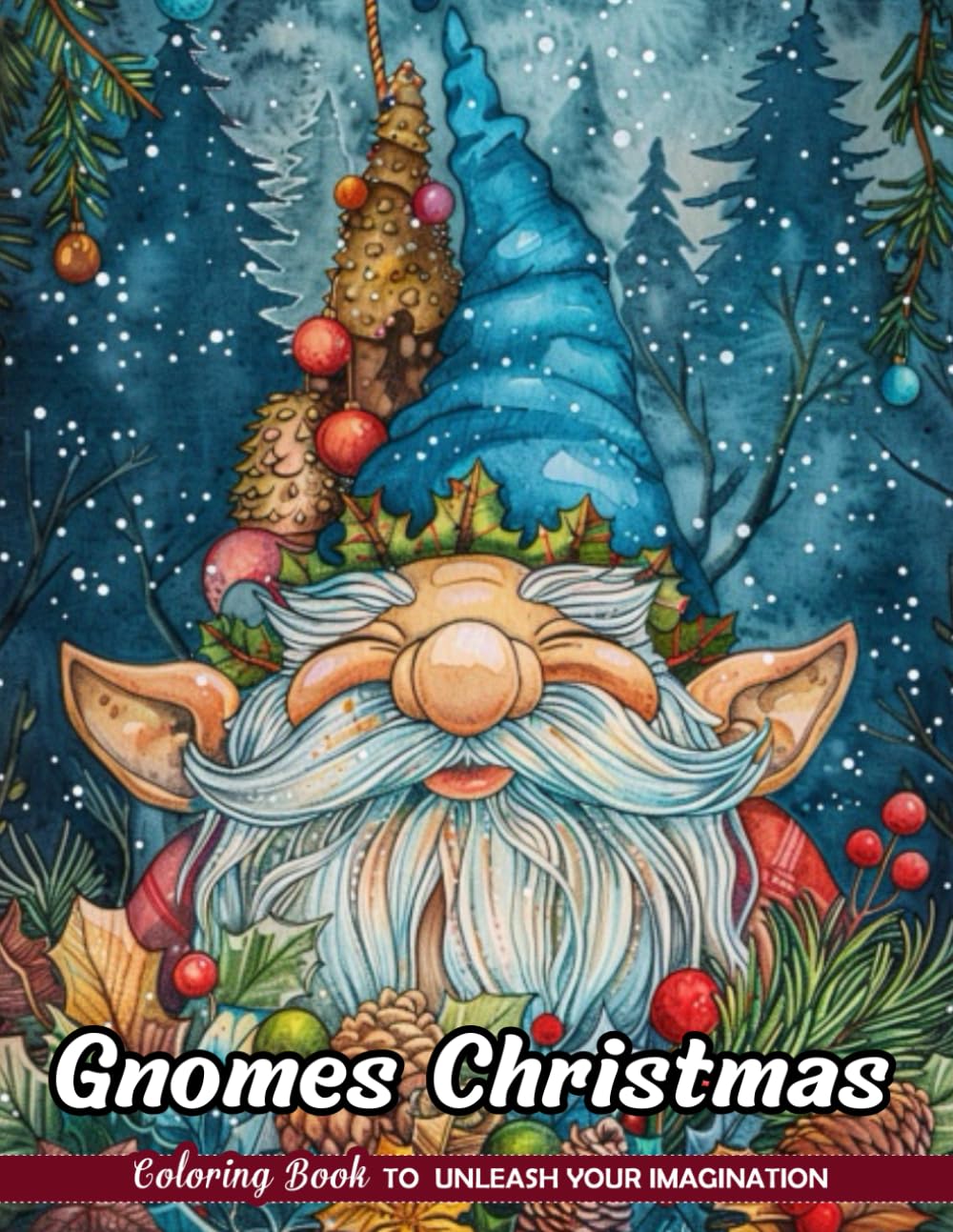 

Gnomes Christmas: Christmas Coloring Books with Gnomes Christmas for Stress Relief and Relaxation (Coloring for Kids & Adults) (Independently published)