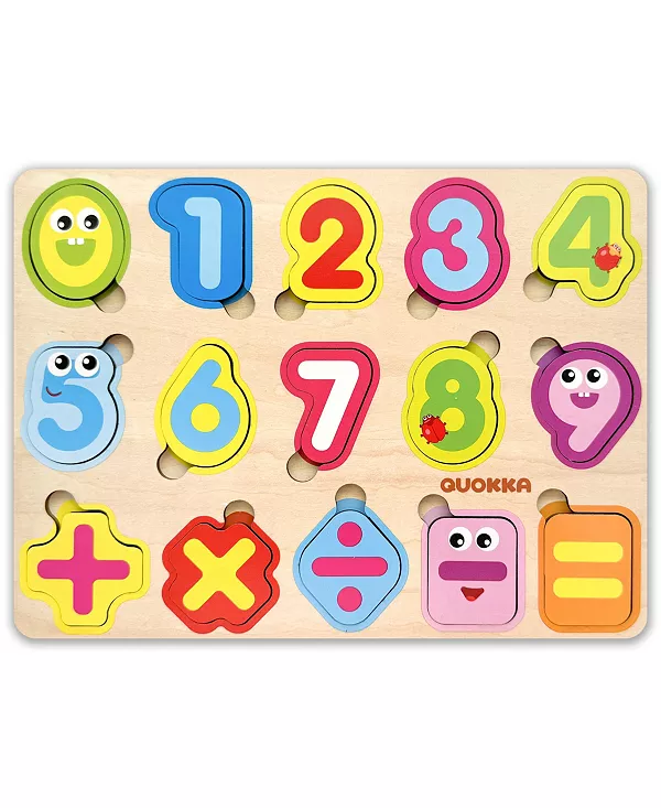 

Деревянные пазлы для малышей 3-5 лет — игры для развития детей Quokka, numbers