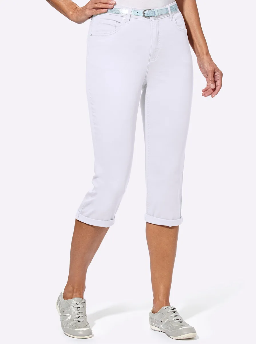 

Джинсы-капри в стиле casual (1 шт.) Casual Looks, белый