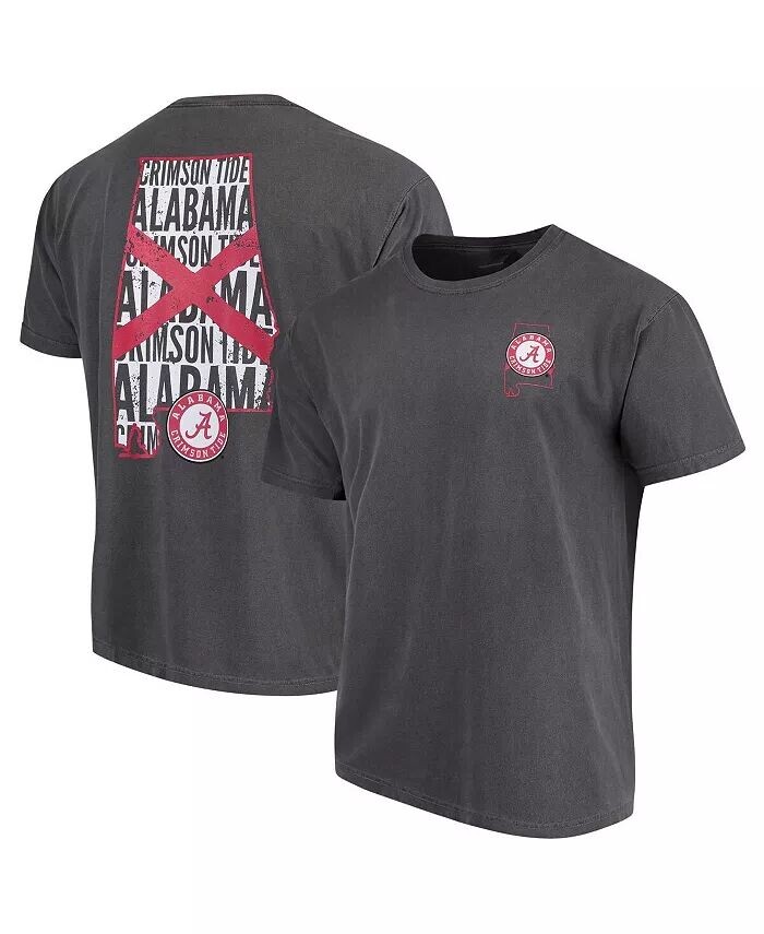 

Мужская серая футболка с флагом Alabama Crimson Tide Local Comfort Color Image One