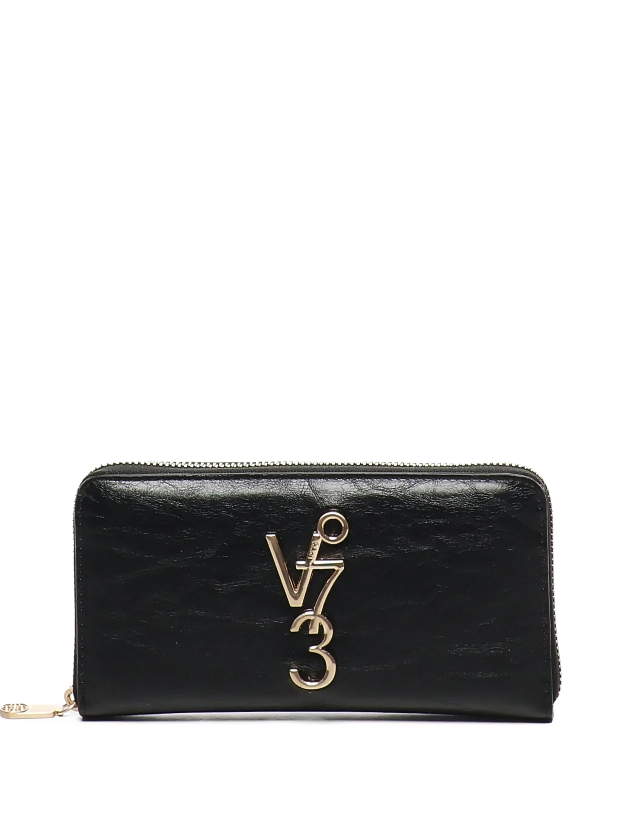 

Кошелек с круговой молнией и логотипом V°73, черный