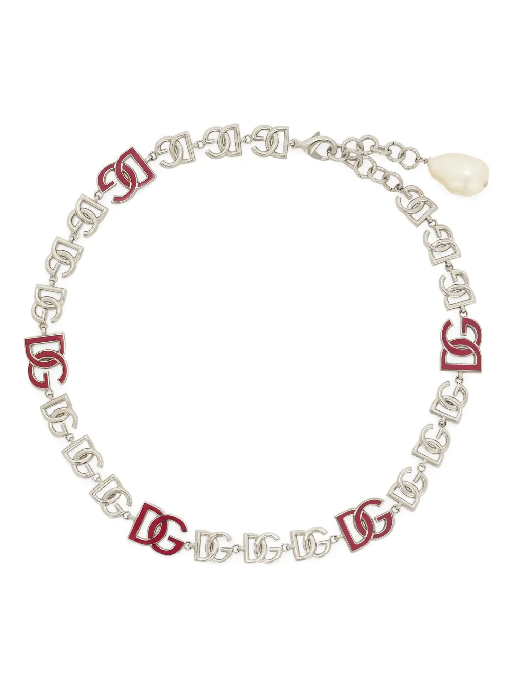 

Колье с логотипом DOLCE & GABBANA, серебяный