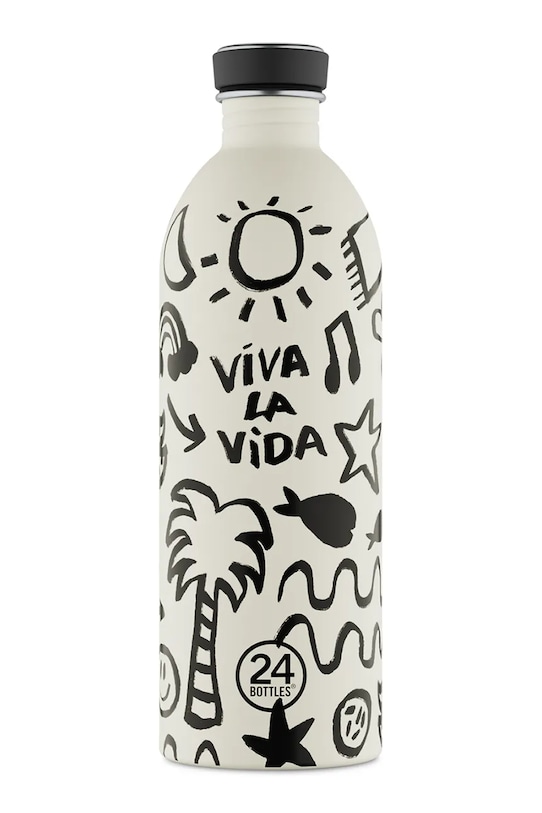 

Бутылка urban viva la vida объемом 1 л 24bottles, белый