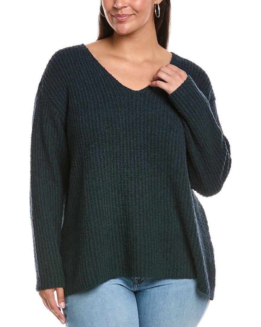 

Свитер с V-образным вырезом из кашемира Eileen Fisher, синий