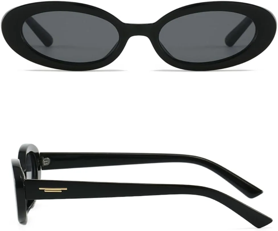 

Солнцезащитные очки с защитой UV400 | Овальная оправа с заклепками, зеленая | для женщин и мужчин, для занятий спортом на открытом воздухе и вождения DSVIGF, 05