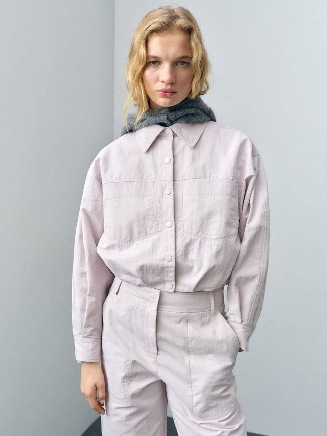 

Джинсовая куртка amalia Mango, цвет Lilac