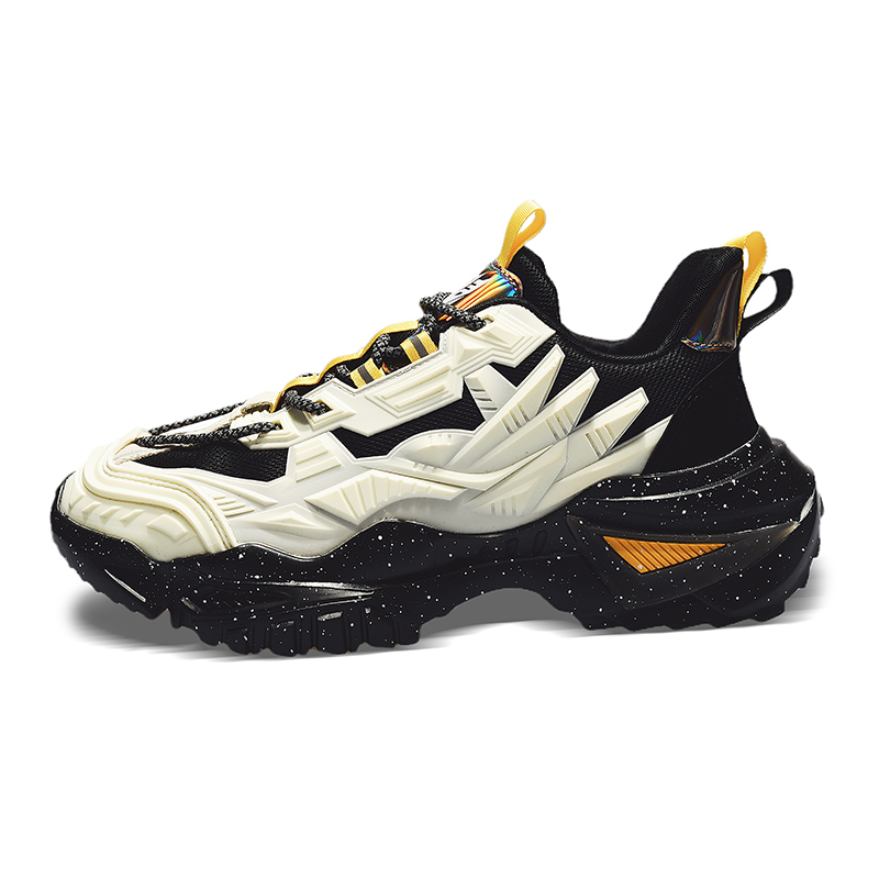 

OFFER-AITR AITR амортизирующие противоскользящие утепленные низкие массивные кроссовки унисекс черный бежевый, цвет Black Beige