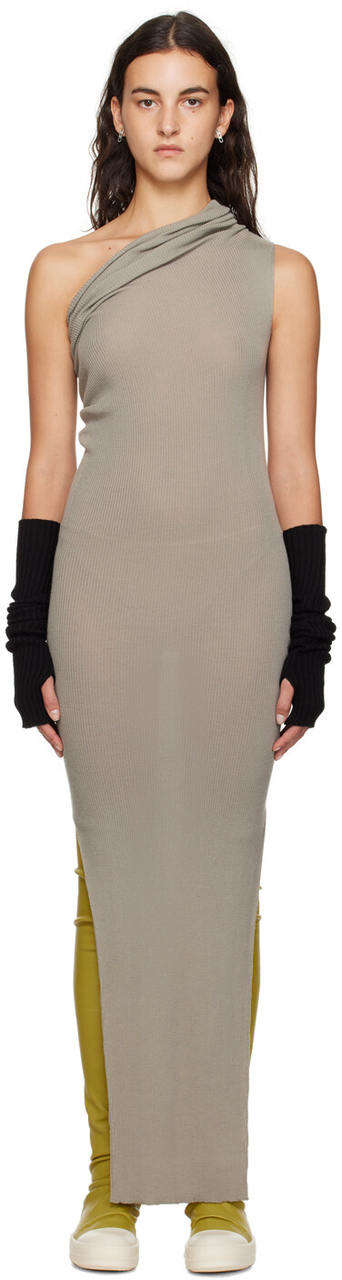 

Платье макси в рубчик Off-White Rick Owens