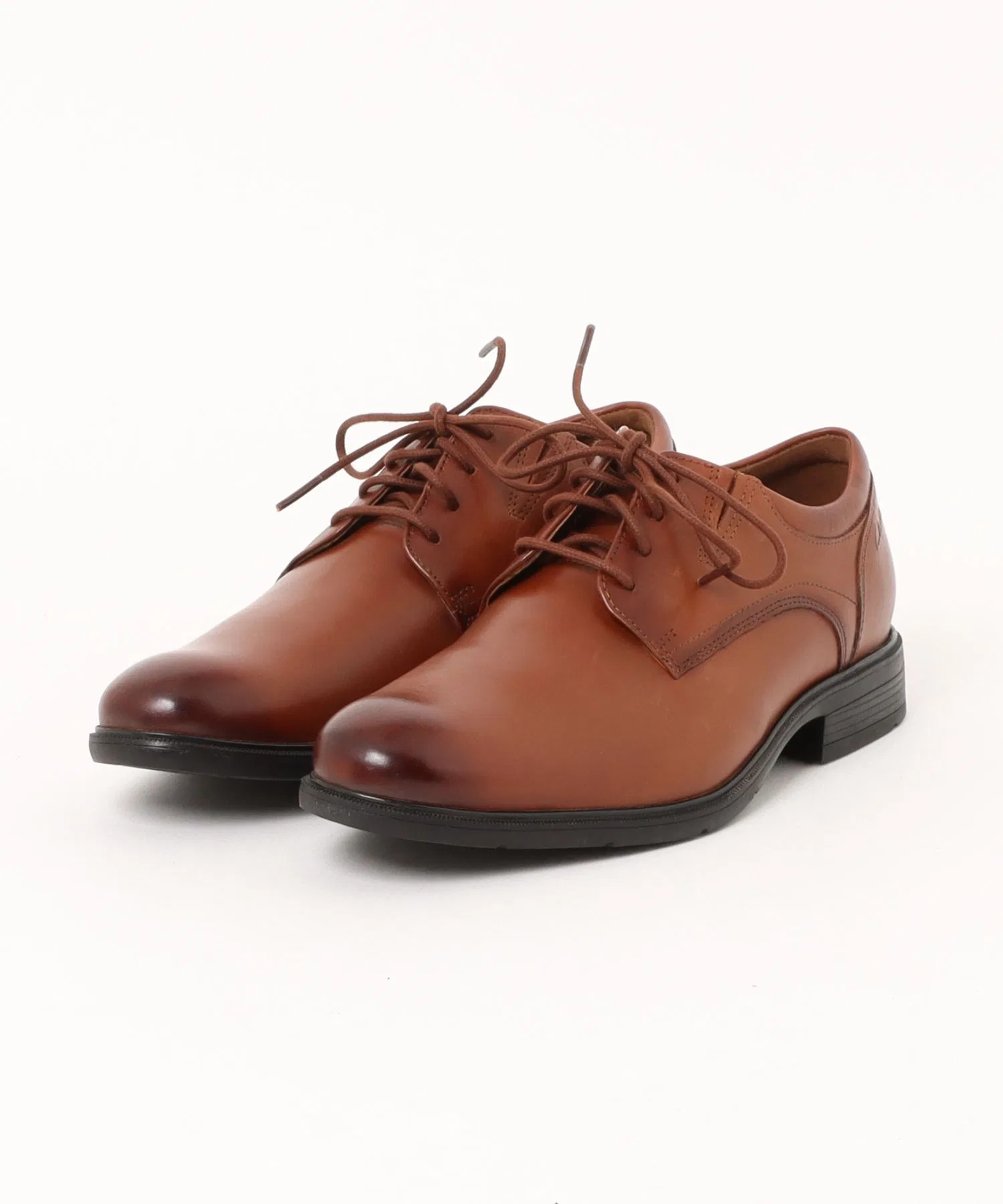 Мужские кожаные туфли Clarks STEADWELL LACE классические коричневые