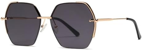 

Солнцезащитные очки 2027 года для женщин: многоугольные, ретро, ​​металлические, с градиентным переходом цвета, для путешествий, уличной фотографии, защиты от солнца MTZJH, 1