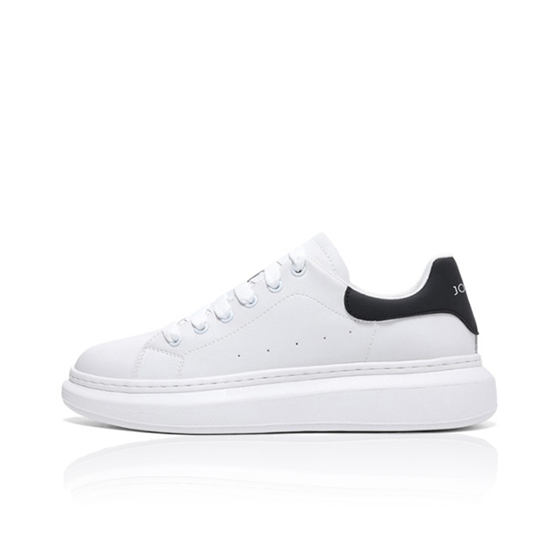 

JOSINY Низкие стильные и универсальные скейтерские кроссовки унисекс бело-черные с принтом, цвет White Black (Print)