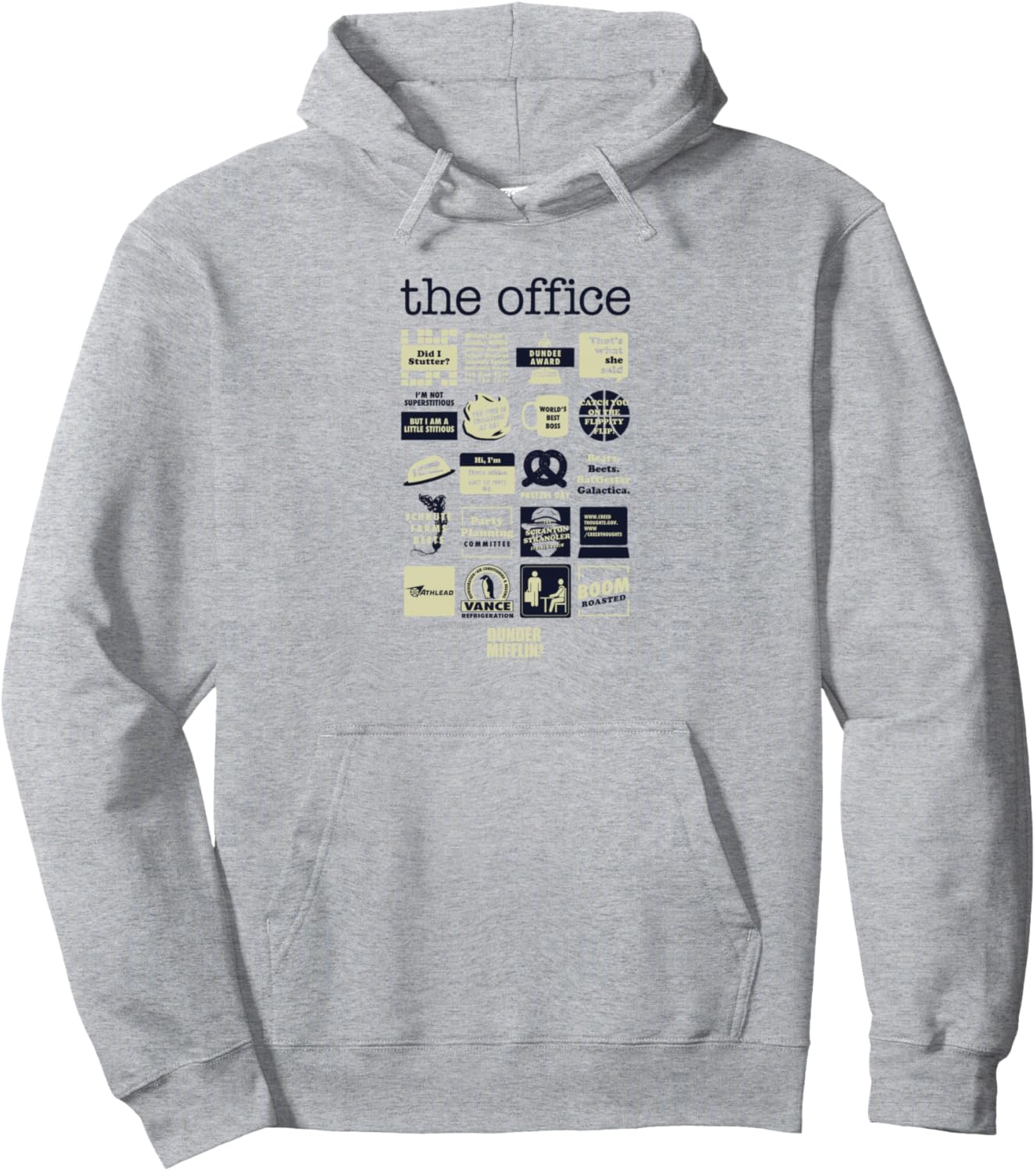 

Толстовка с капюшоном и подборкой цитат из сериала «Офис», синяя Nbc