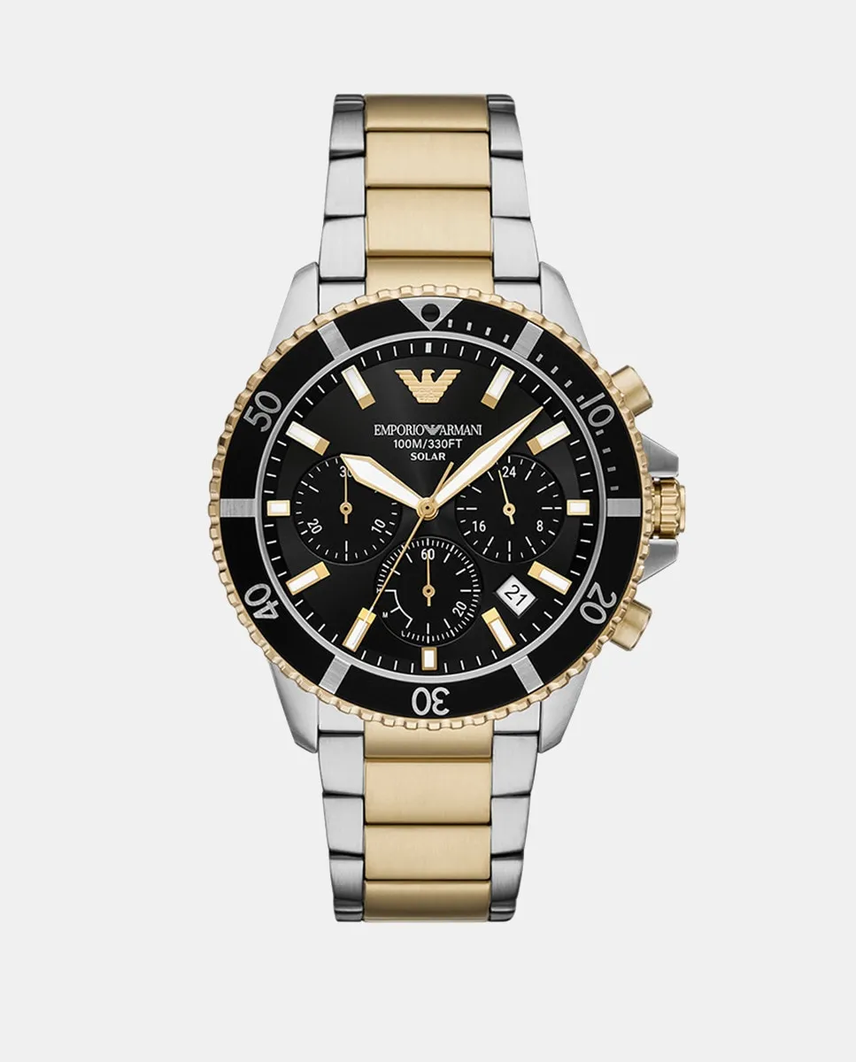 

AR11680 Мужские часы-хронограф из нержавеющей стали Emporio Armani, мультиколор