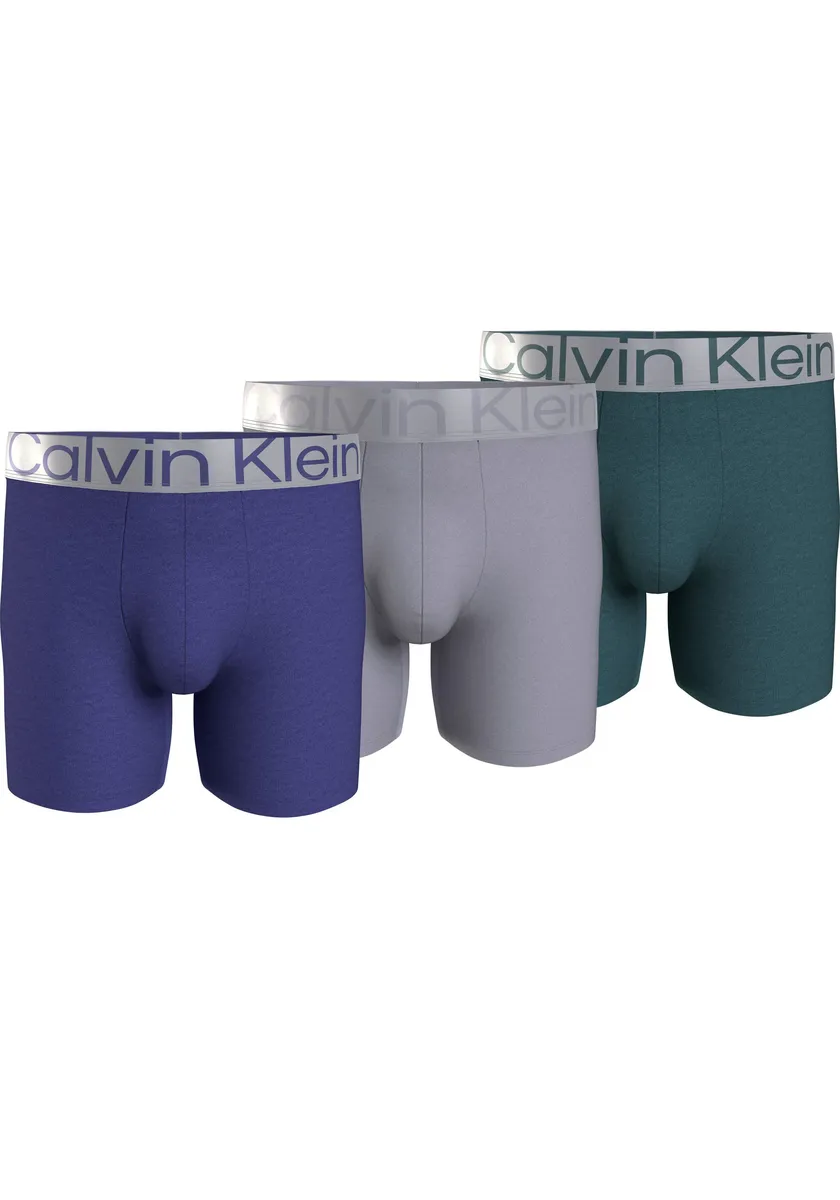 

Боксеры Calvin Klein Underwear "BOXER BRIEF 3PK" (3 шт. в упаковке, 3 шт. в упаковке), с удлиненными штанинами и эластичным поясом с логотипом, цвет Spectrum_Blue,_Dapple_Gry,_Atl_Deep