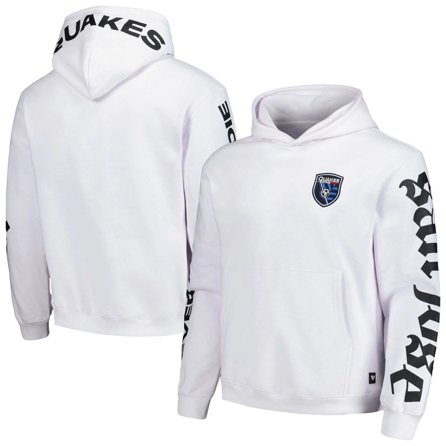 

Мужской белый флисовый пуловер с капюшоном The Wild Collective San Jose Earthquakes