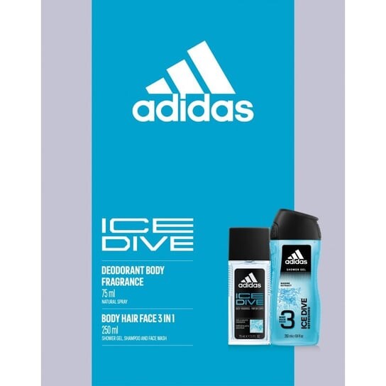 

Набор уходовой косметики, 2 шт. Adidas, Ice Dive